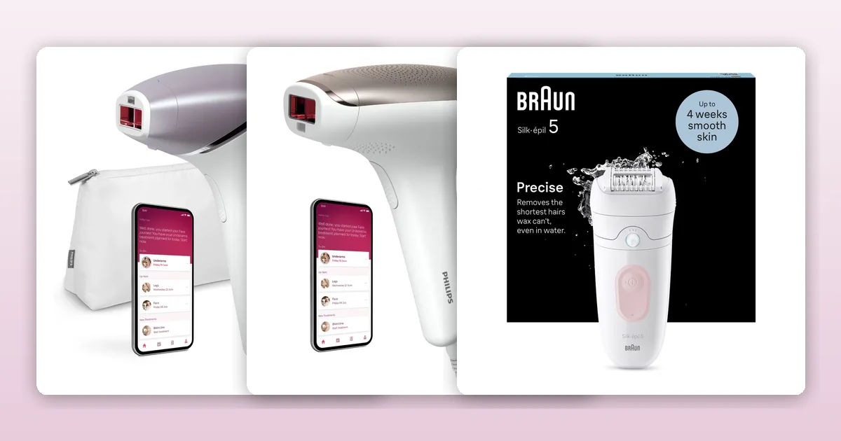 Top aparate de epilat 2026: IPL Philips și Braun, plus pensete Silk-épil