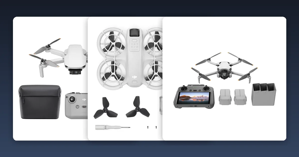 Top drone 2026: note OParere pe roluri, DJI Mini și Neo