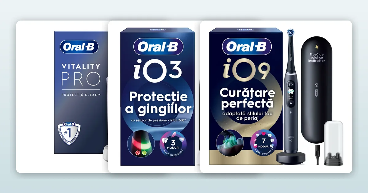 Top periuțe de dinți electrice 2026: Oral-B vs Sonicare pe roluri