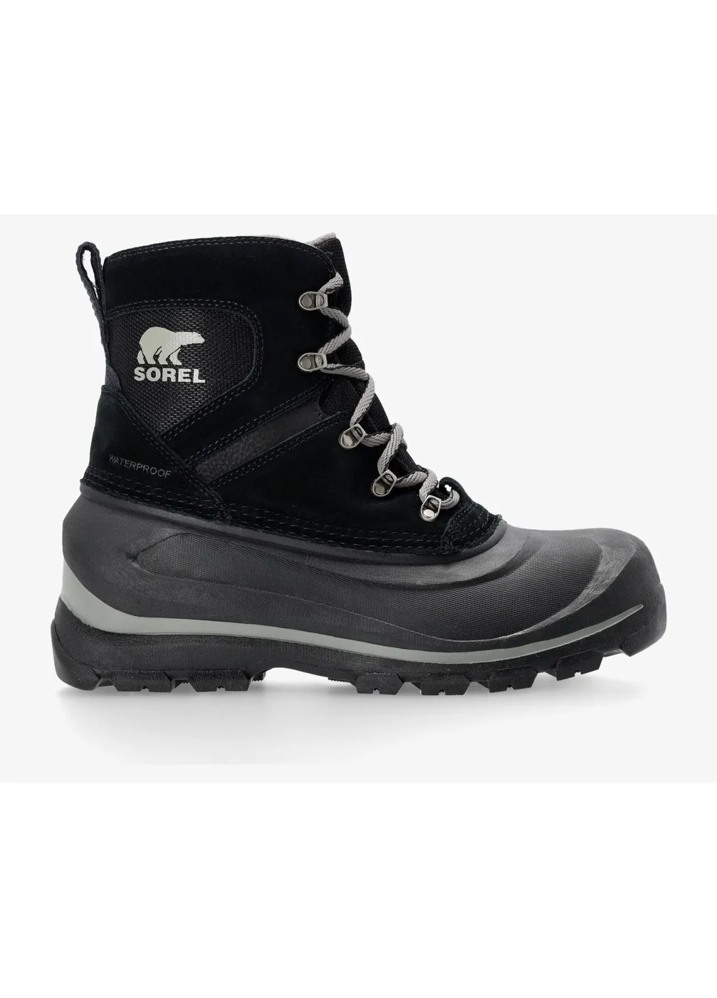 Ghete barbati Sorel Buxton Lace Boot, impermeabile, negru, material textil, 40.5 EU