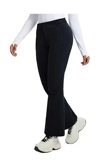 Pantaloni de ski dama baleaf, impermeabili 5K, respirabili 10K, negru L, captusiti, caldurosi, pentru ski, snowboard si activitati de iarna