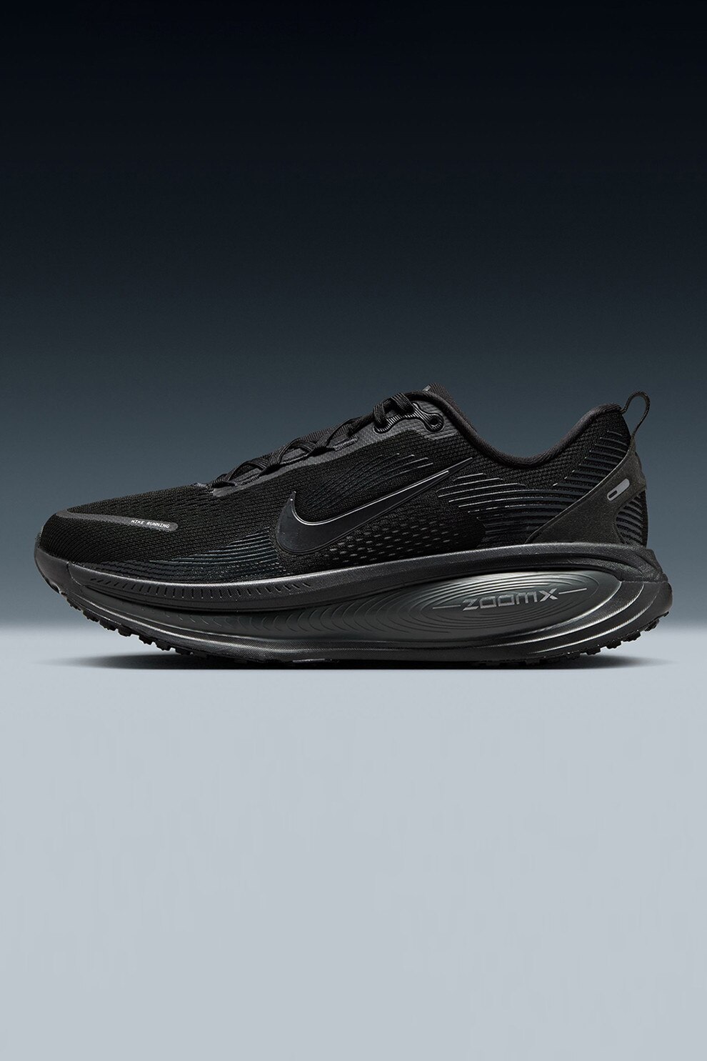 Nike, Pantofi Vomero 18 Road pentru alergare, Negru, Negru stins, 9.5