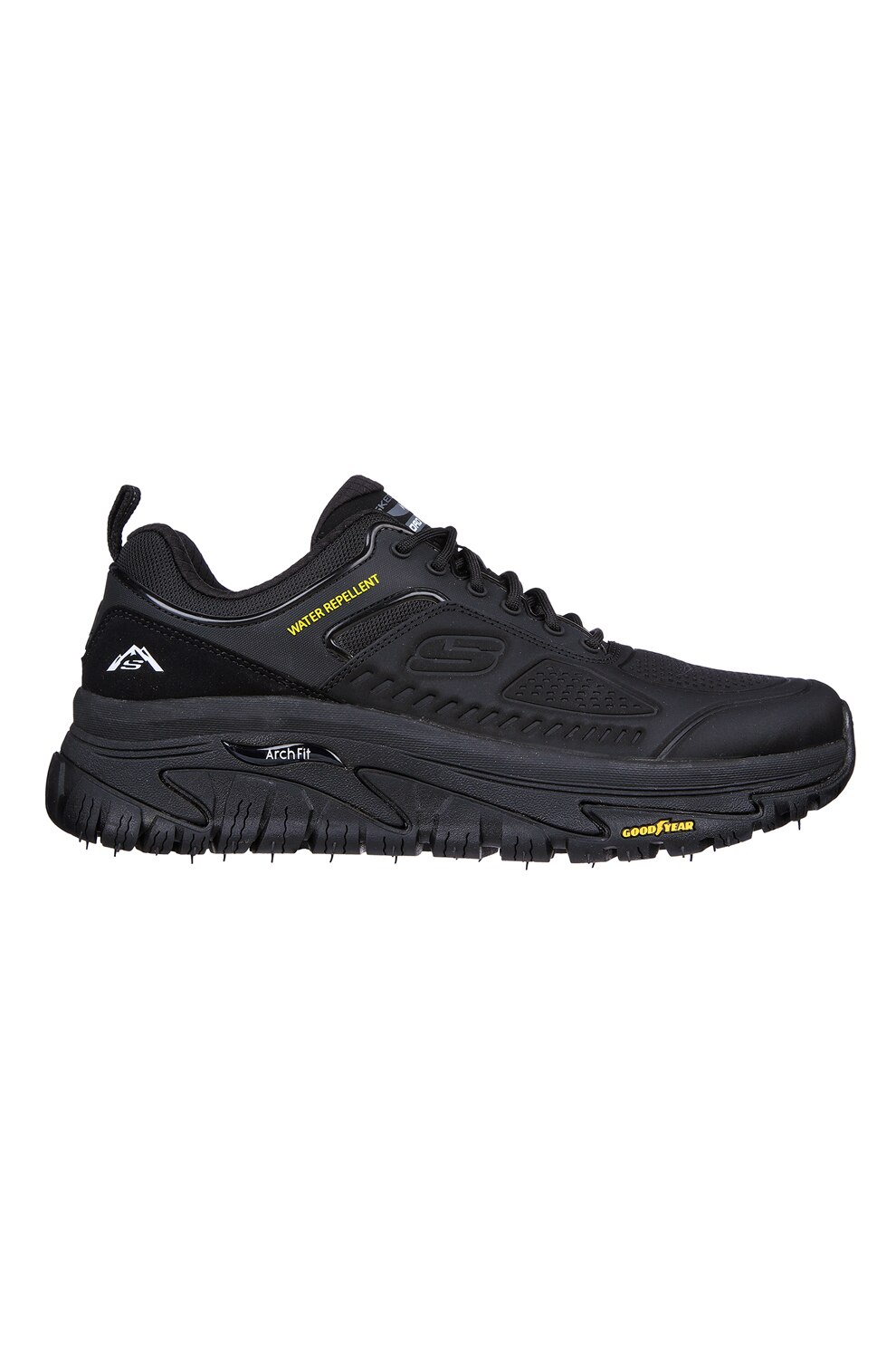 Skechers, Pantofi sport low-top Arch Fit Road Walker - Recon, Negru, 42