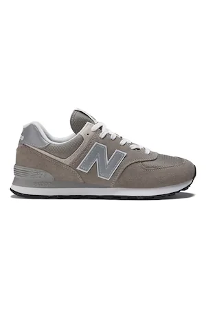 New Balance, Pantofi sport din piele intoarsa cu garnituri din plasa 574, Maro taupe, 7