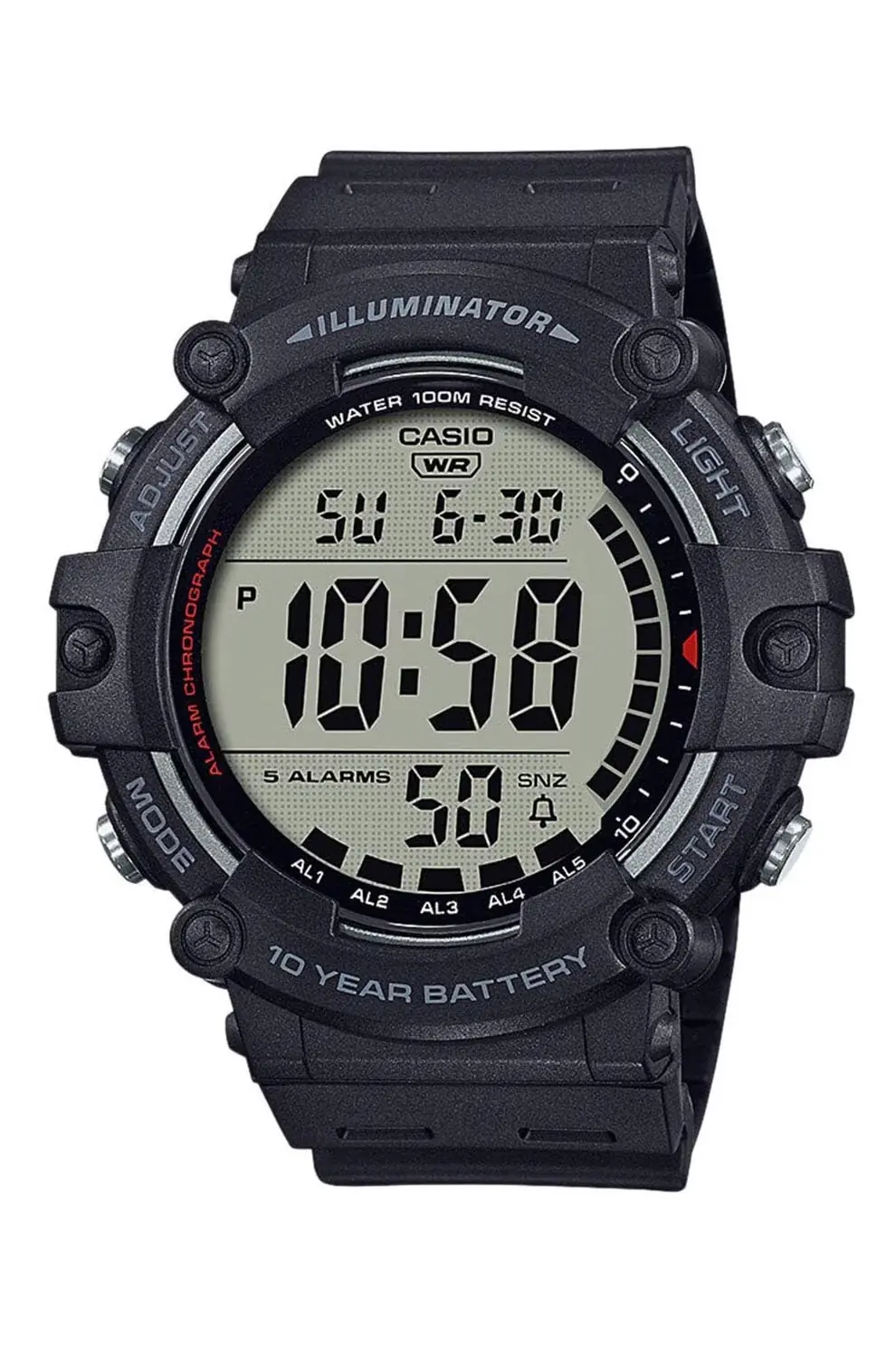 Casio, Ceas rotund digital, Negru