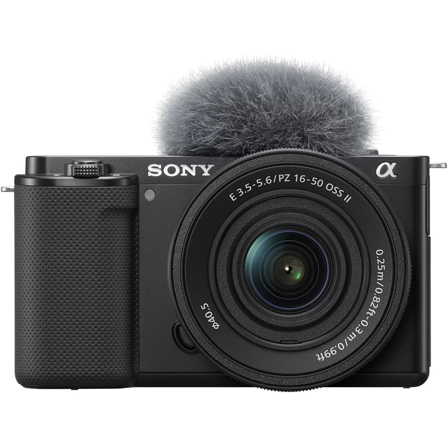 Aparat foto mirrorless Sony Alpha ZV-E10, 24.2MP, 4K, Negru + obiectiv 16-50mm