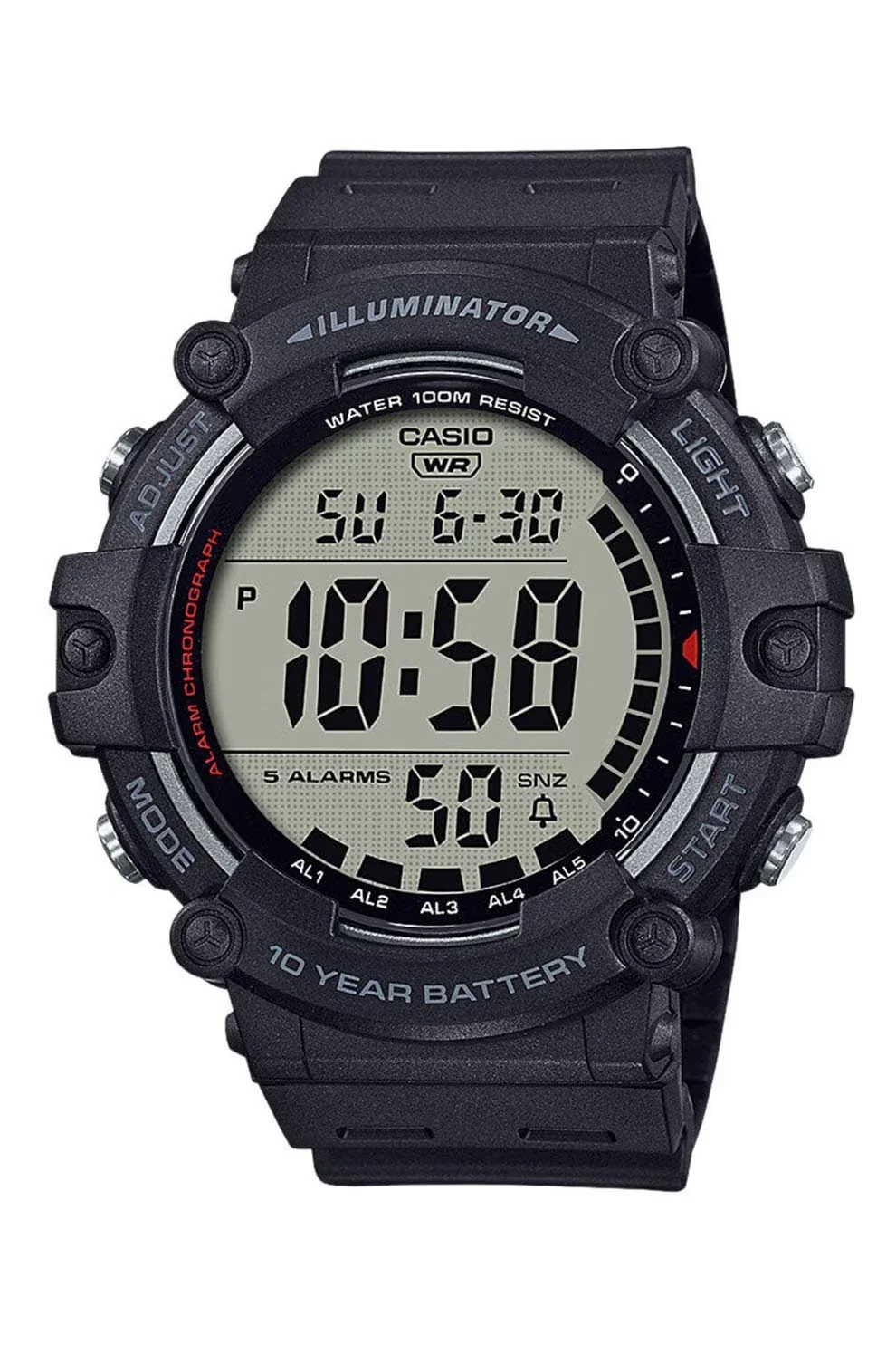 Casio, Ceas rotund digital, Negru
