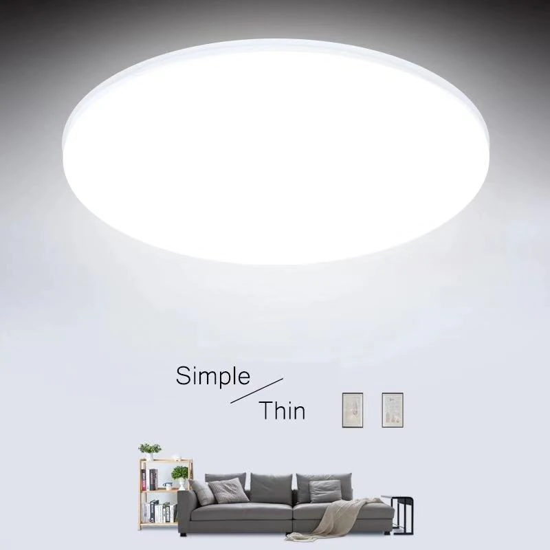 Plafoniera tip Spot LED 36W, Aplica LED rotunda alb mat lumina alba rece