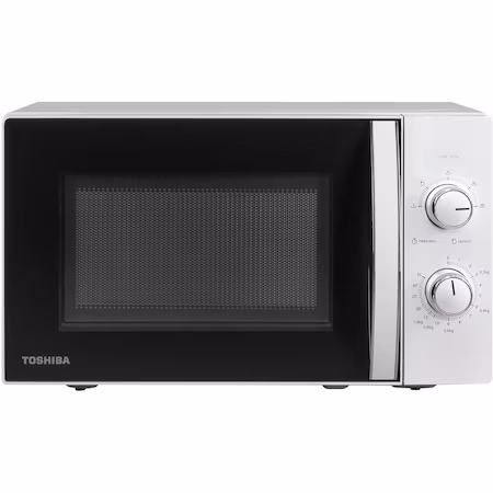 Cuptor cu microunde Toshiba MW-MM20PWH, 20 l, 800 W, Timer, Control mecanic, Iluminare LED, Alb - eMAG.ro