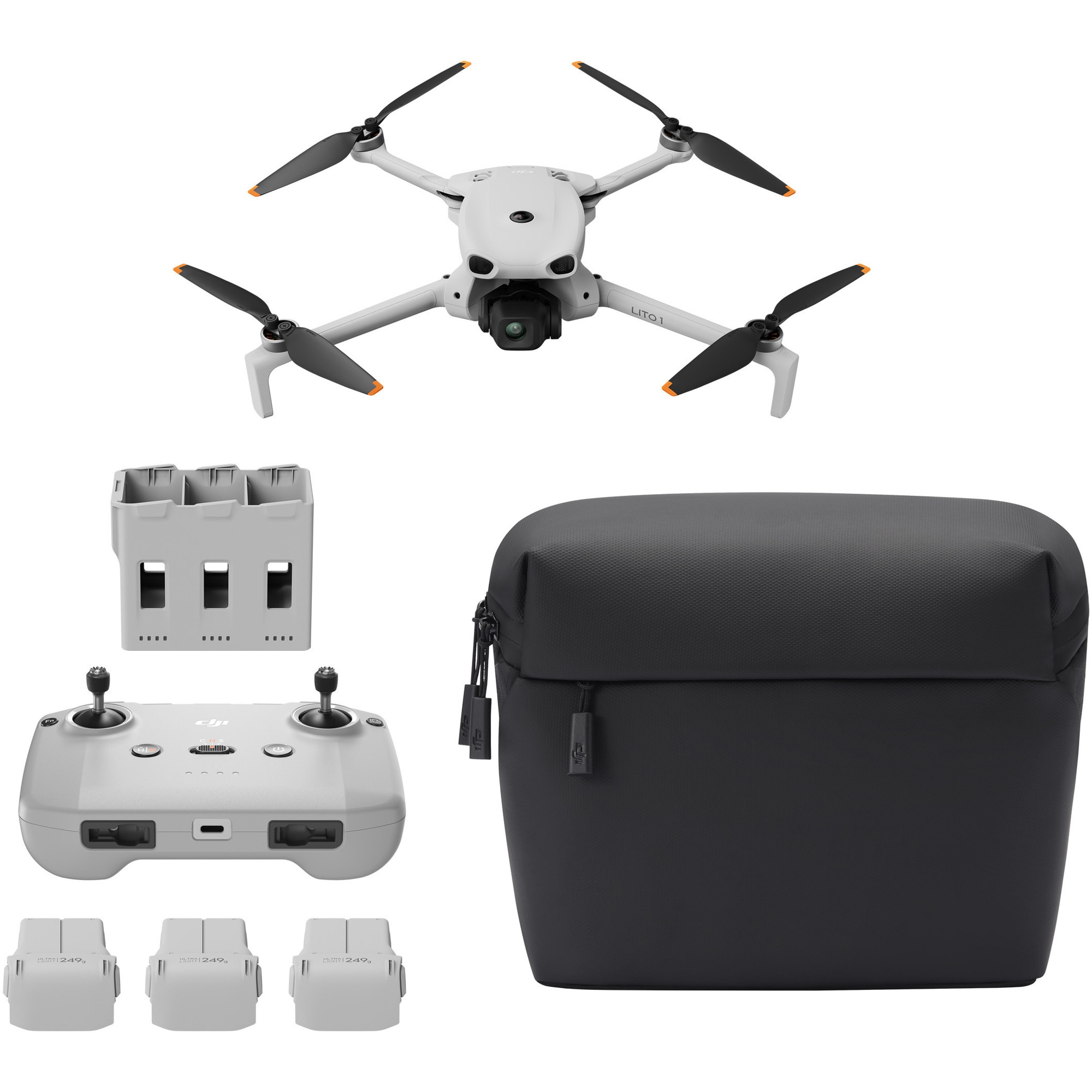 Drona DJI Lito X1, 48MP, 4K, Fly More Combo (DJI RC-N3)