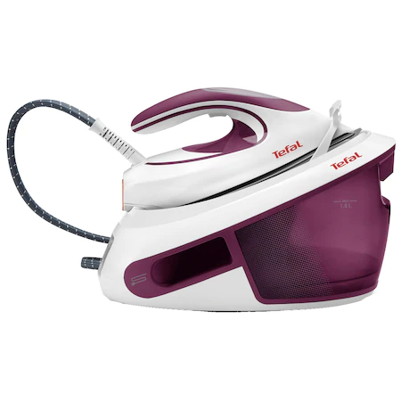 Statie de calcat Tefal Express Anti-Calc SV8054E0, 2800W, 6.5 bari, jet de abur 420 g/ min, abur variabil…