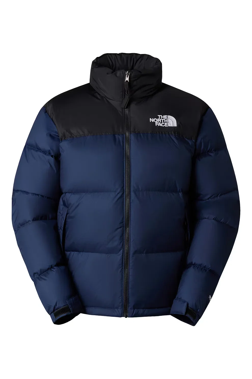 Geaca cu vatelina si gluga Retro Nuptse, Negru/Alb optic The North Face