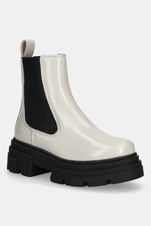 Tommy Hilfiger Chelsea TH Shiny Leather bej
