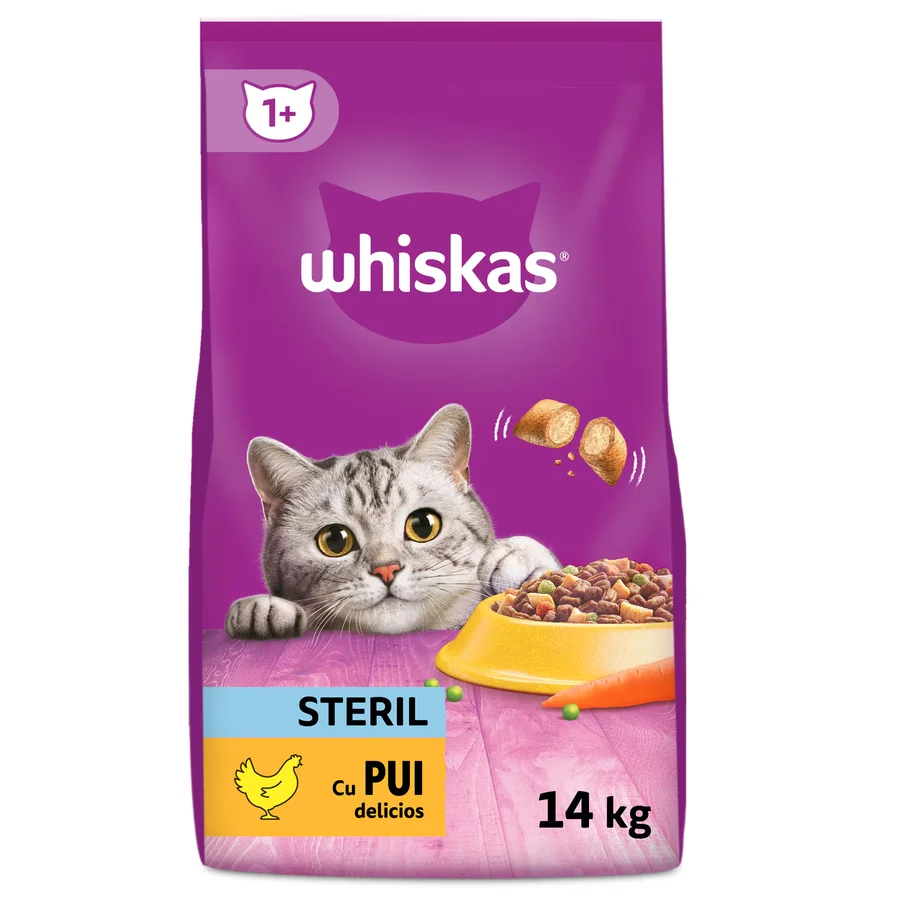 Whiskas Sterilizate Pui, 14 kg