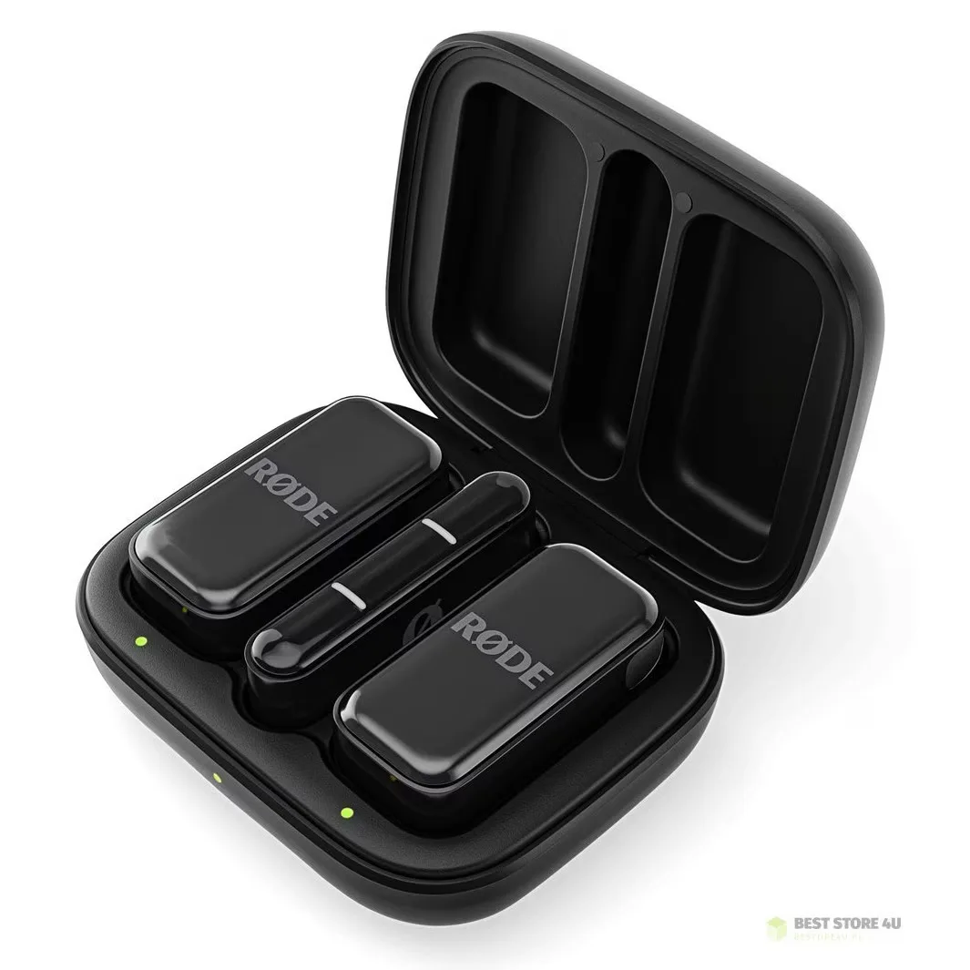Microfon RODE Wireless Micro, sistem digital wireless 2 canale, USB-C, 110x151x58mm, negru