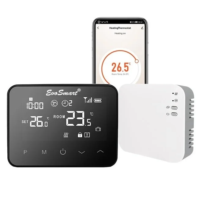 Termostat ambiental inteligent pentru centrala Salus IT500, controlat prin Internet, afisaj LCD, montaj…