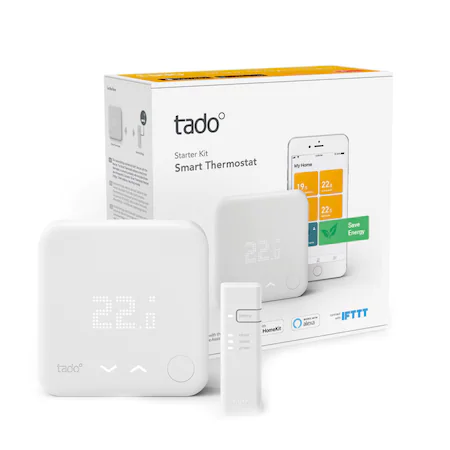 Termostat inteligent Netatmo Smart Thermostat, Wi-Fi, programabil, compatibil iOS si Android, Alb