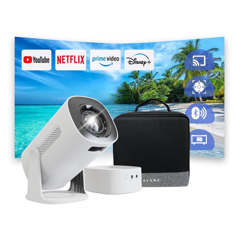 Kiano Vision - Proiector portabil 1280x720 HD Smart TV Android 11